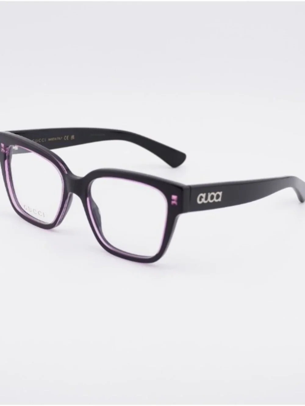 Gucci GG1791O 003 Eyeglasses Black/Pink 51mm Square Frame